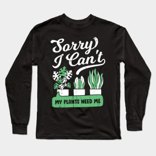 Plant Lover Lady Gardener Gardening Gift Long Sleeve T-Shirt